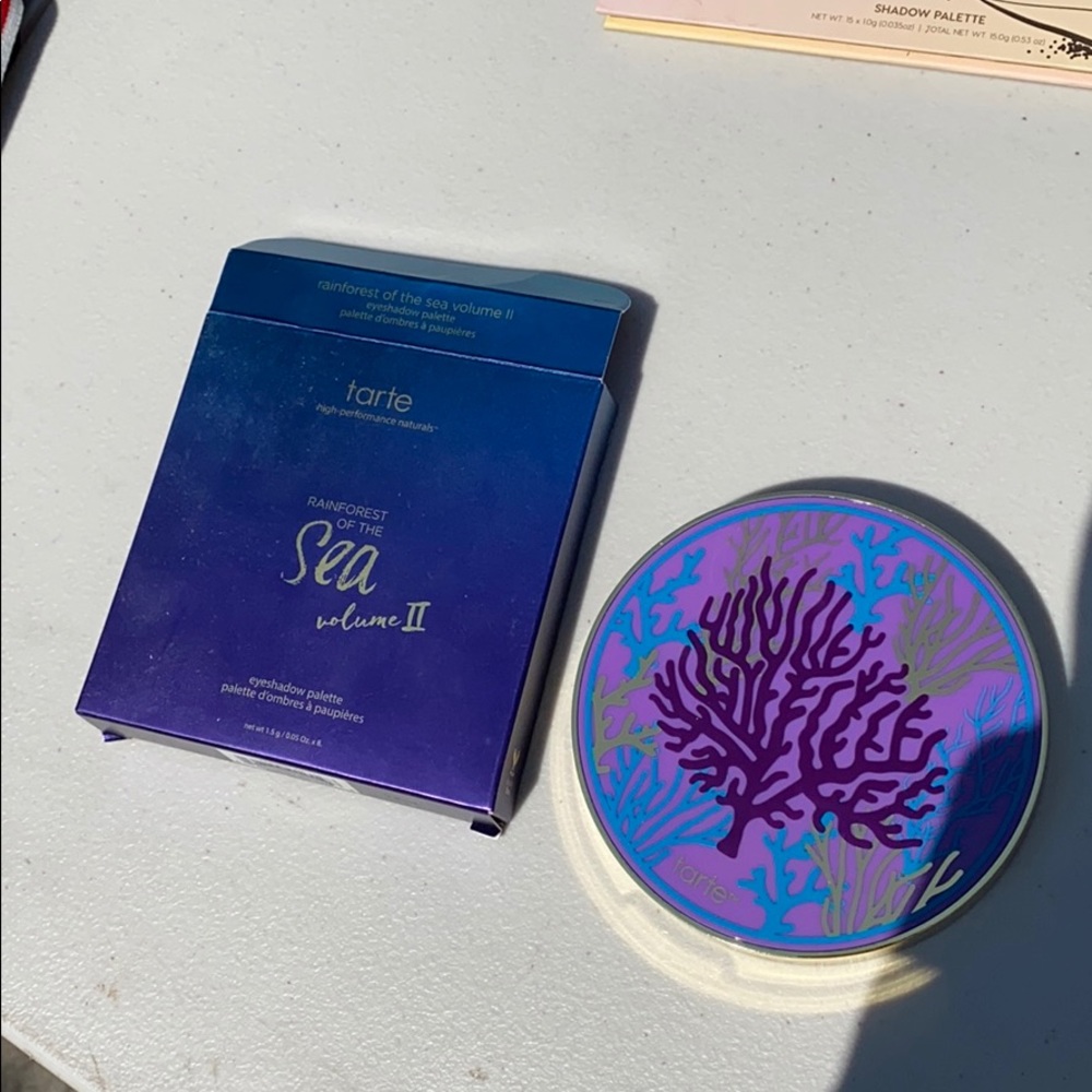 TARTE eyeshadow palette.